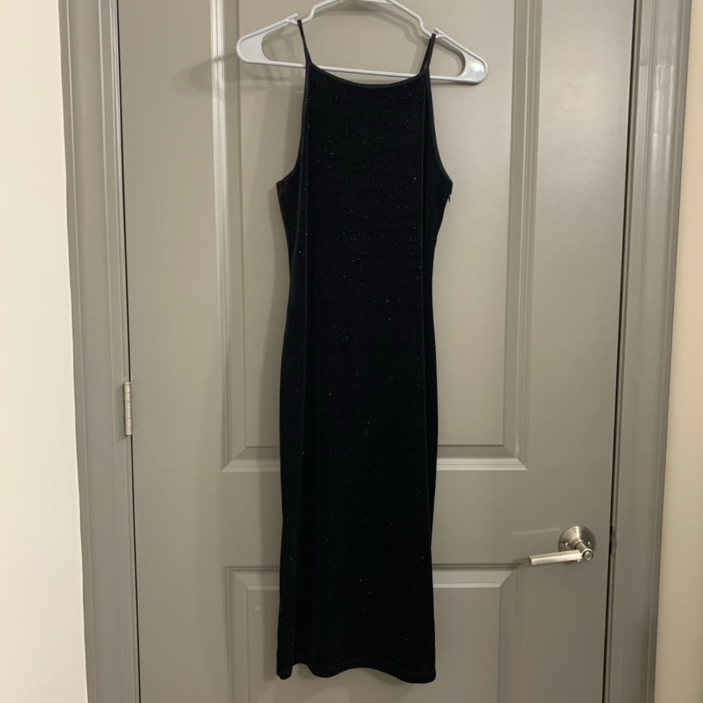 Shimmery Topshop midi dress